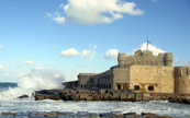 Château sur la côte méditéranéenne