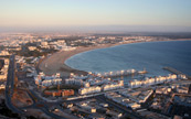 Ville de Agadir au sud du Maroc