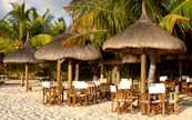 Terrasse sur la plage